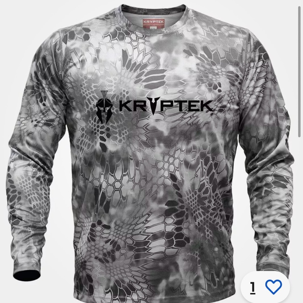 Kryptek Men's Stalker Long Sleeve T-Shirt Highlander Large. New without tags